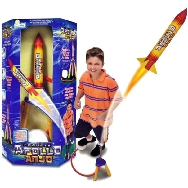 Brinquedo Foguete Apollo Voa De Verdade Anjo Brinquedos