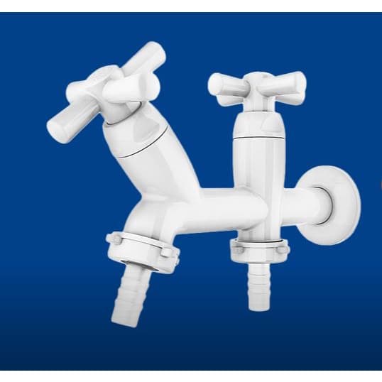 Torneira para Tanque e Máquina Cross 1/2"-3/4" Branca - 300000453 - TIGRE