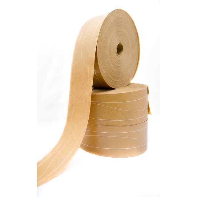 2 Fitas Gomada Com Reforço 60/70/80mm Para Caixa de Papelão Alta Resistência - 1,100Kg Promoção 160 metros