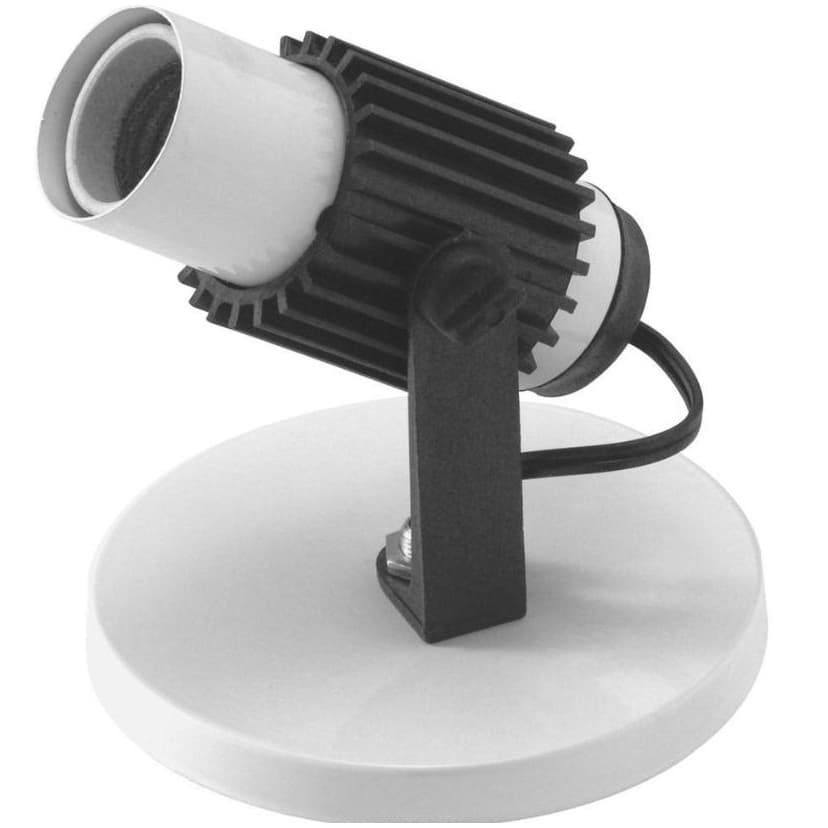 Spot Tipo Trilho Eletrificado Sobrepor Tubinho Aletado E-27 Simples Branco Luminária Decoração