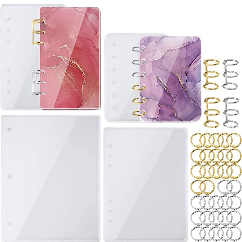 A5 A6 A7 Capa Para Notebook Molde De Silicone Epóxi De Cristal Resina UV Livro Feito À Mão