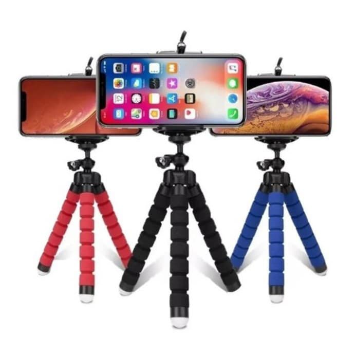 Tripé Celular Portátil Mini Suporte Flexível Apoio Celular Moldável