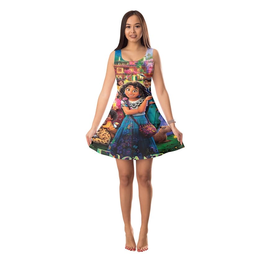 Vestido Encanto Mirabel Adulto E Infantil