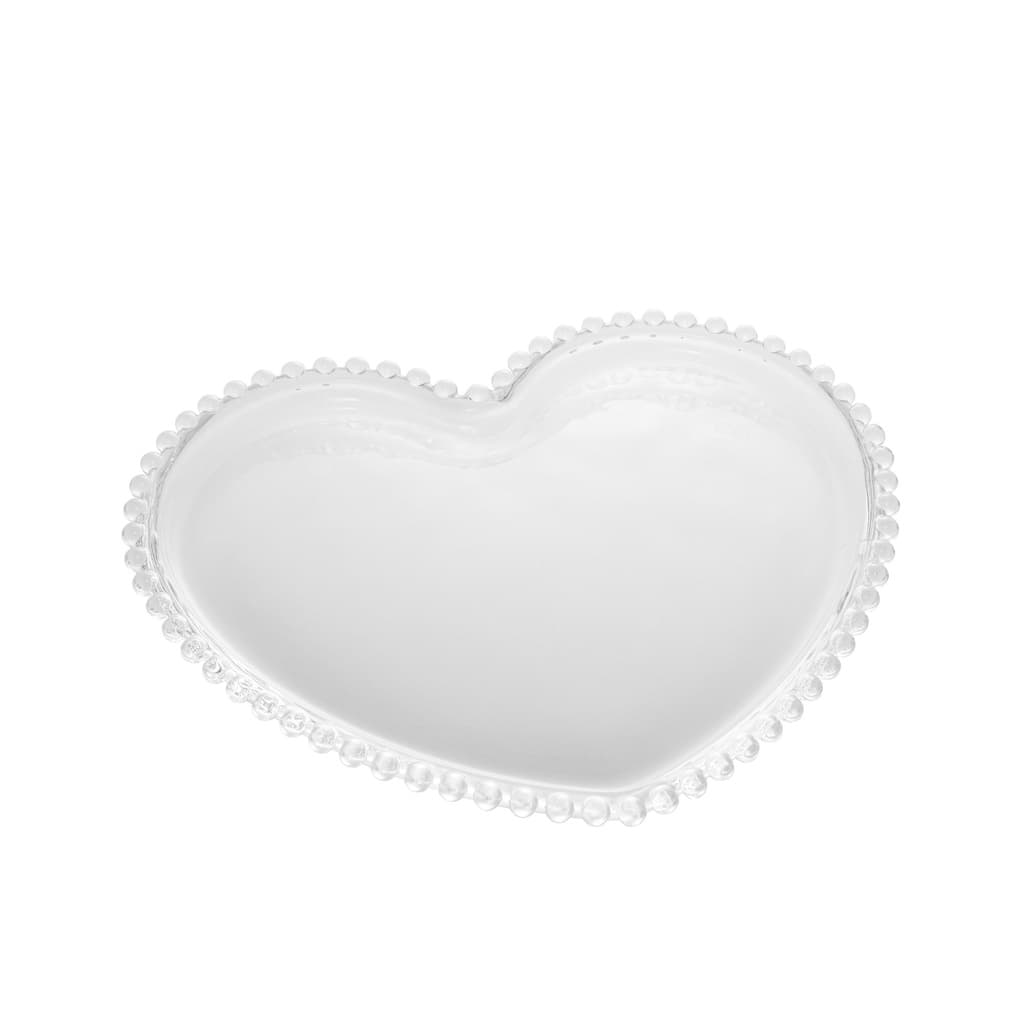 Prato Cristal Coração Pearl 28372
