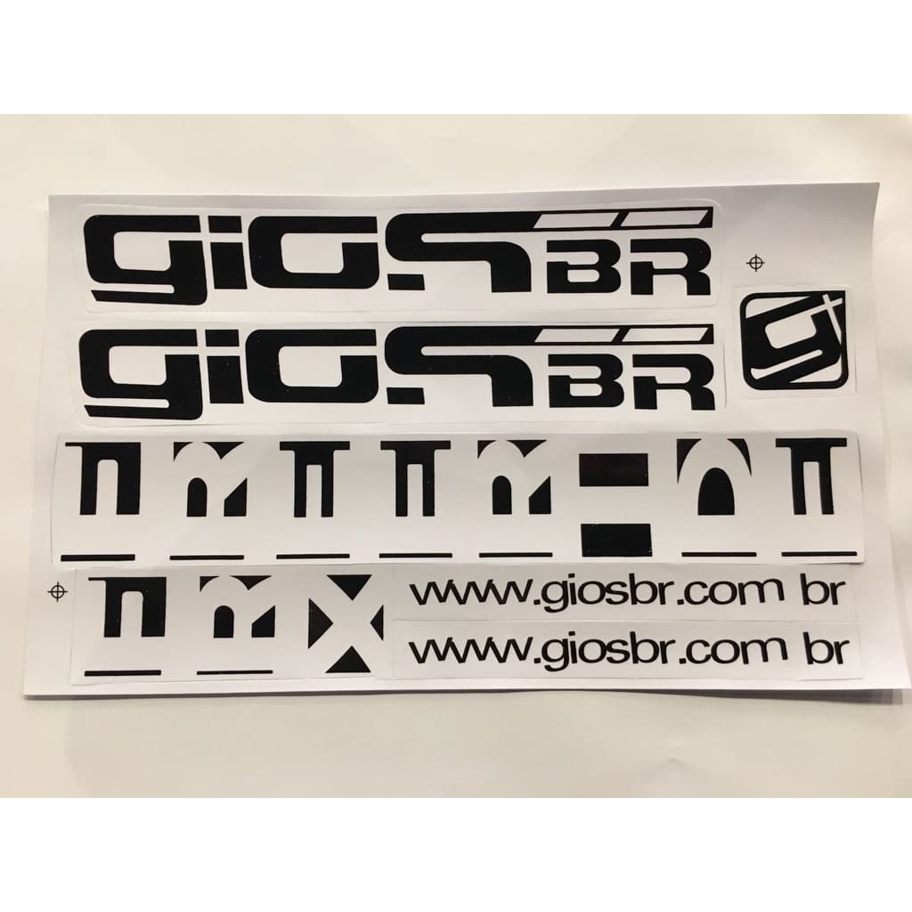 Adesivo Bicicleta Gios Br Frx Freeride Bike Preto