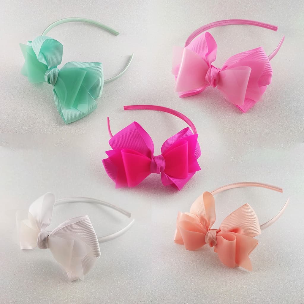 Tiara Infantil Para Cabelo/Menina/Criança/Laços/Pulseiras