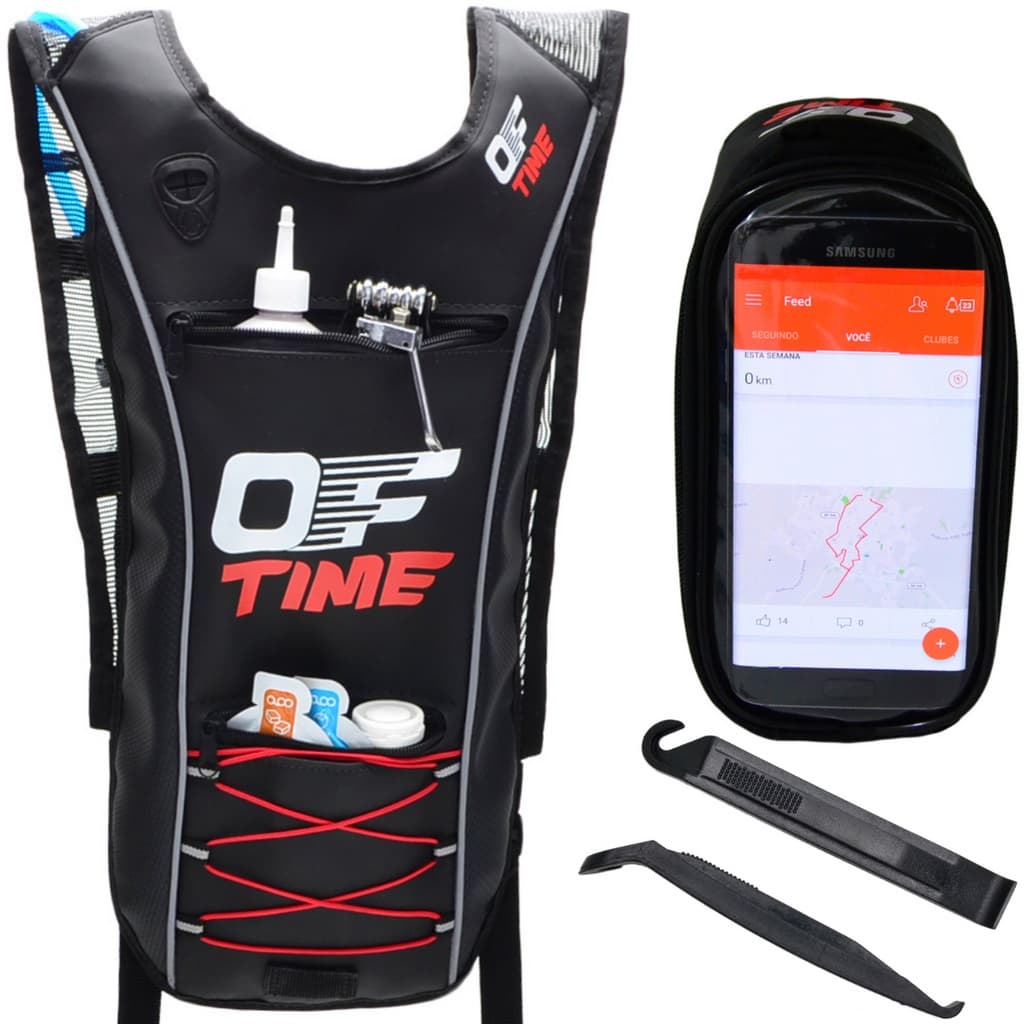Kit Mochila Hidratação Térmica  Bolsa De Quadro Para Celular  2 Espátulas