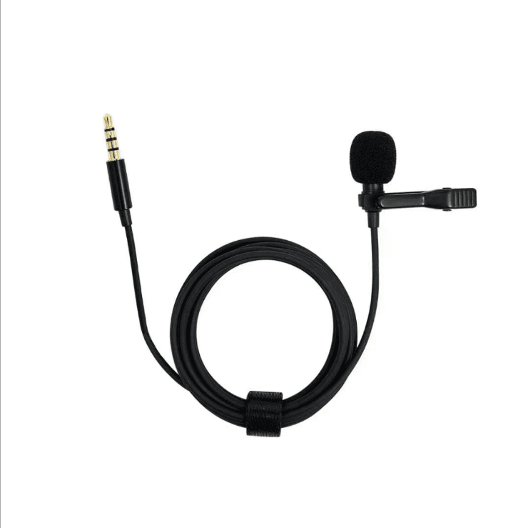 Microfone lapela Mini Jack De 3,5 mm Com Clip-On Lapela Microfone Para Gravação E Celular