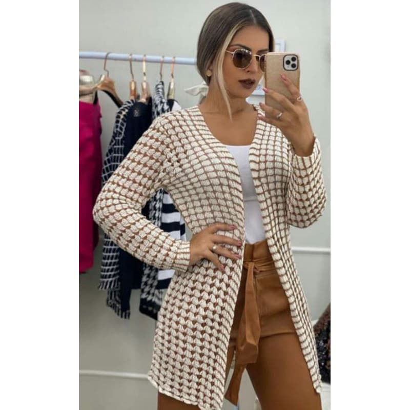 Casaco Feminino  Kimono Tricô Inverno Manga Longa  36 ao 42 Lupinacci tricot