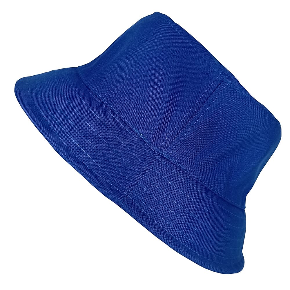 Chapéu Estilo Boné Bucket Hat Azul Looks Confortável Unissex - Liso