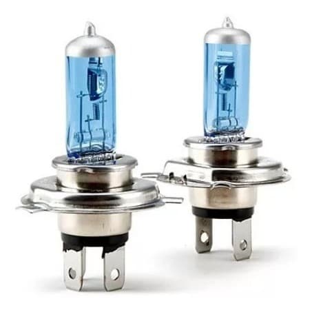 Lampadas Super Branca Sandero Farol Baixo Alto Tipo Xenon H4
