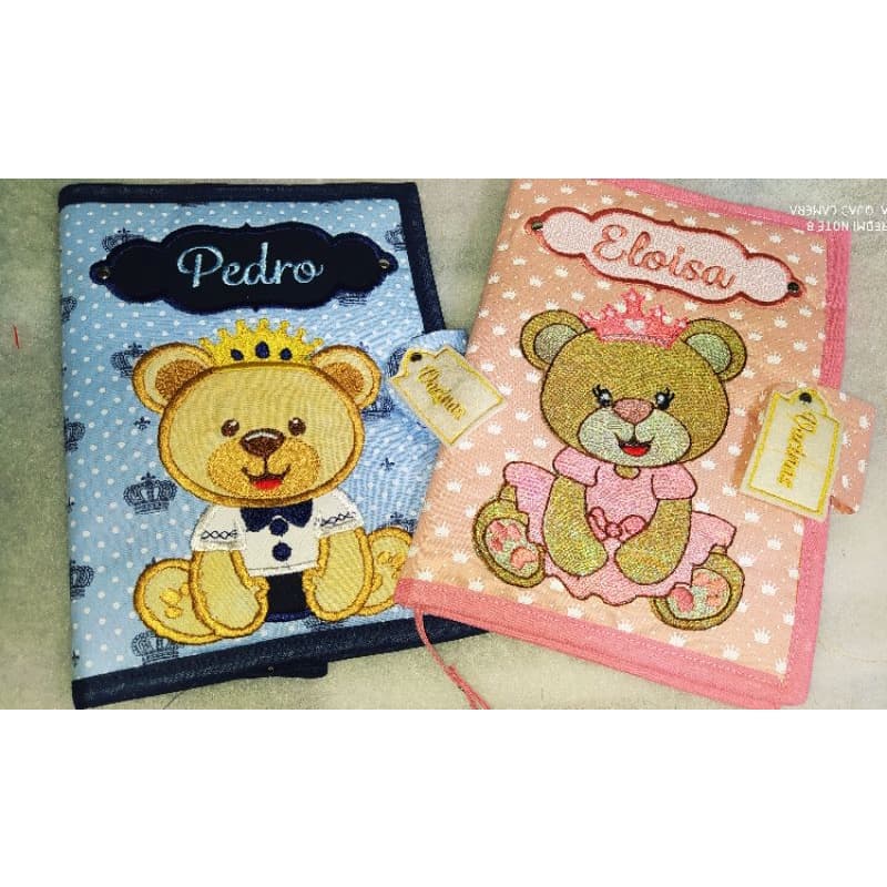 capa caderneta de vacinas, caderno vacinação, capinha caderneta, bordado