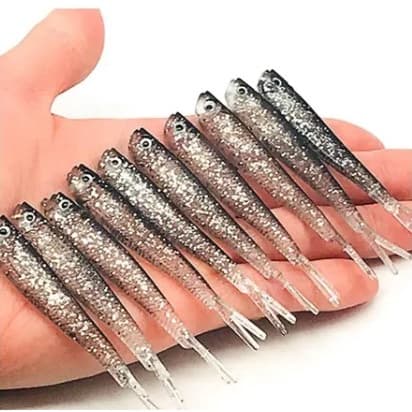 ISCA ARTIFICIAL LAMBARI BRILHANTE 75MM PARA PESCA - 01 UNIDADE