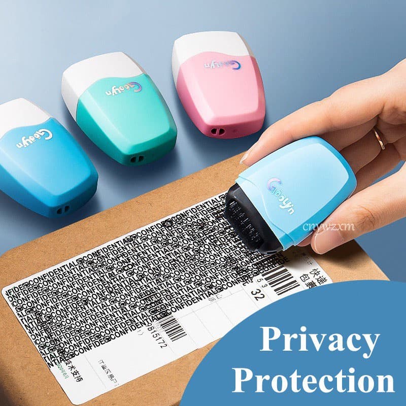 Carimbo De Segurança Anti-Vazamento Tipo Rolo Portátil Caneta Esfregaço Privacidade Selo Confidencial Proteção De Identi