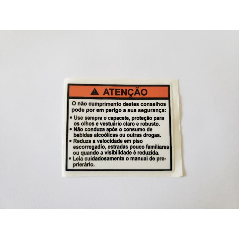adesivo advertencia suzuki