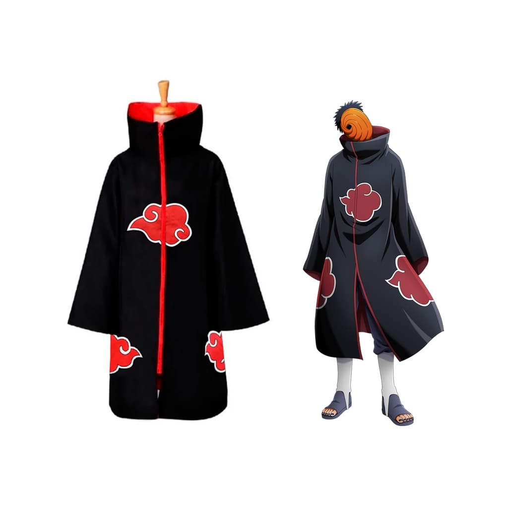 Manto Naruto Akatsuki Fantasia Cosplay Anime Capa Tobi