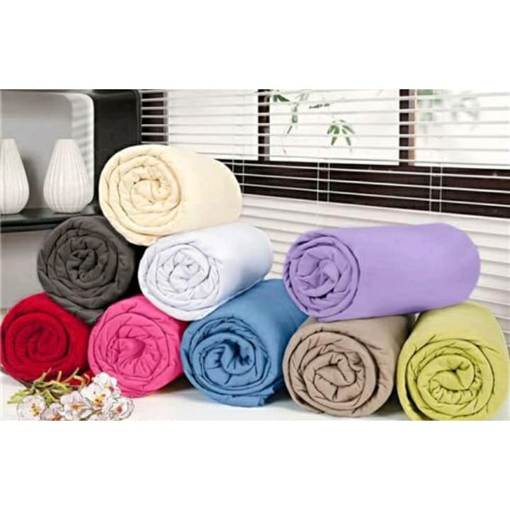 Lençol com Elástico  Cama Casal Box /Solteiro padrão Políéster 1,40m x 1,90m x 20cm Altura