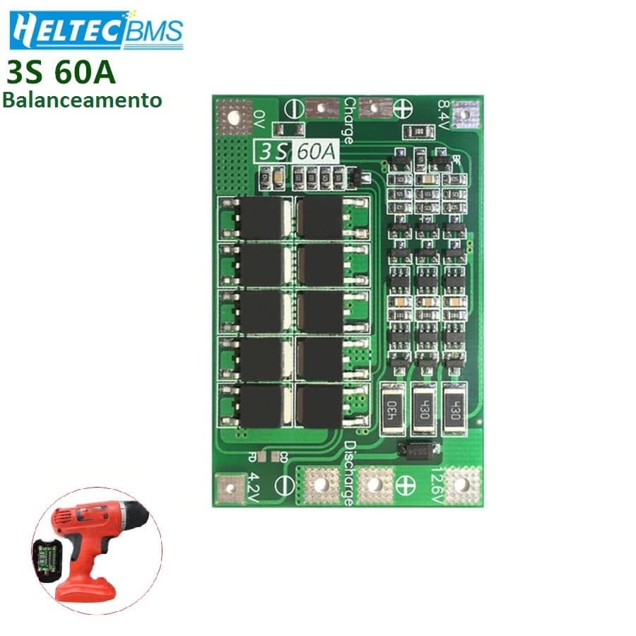 BMS 3s 60a Todas Com Balanceamento