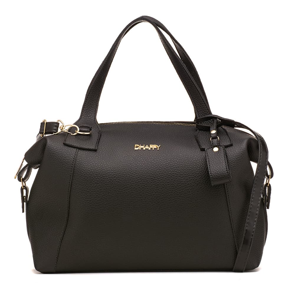 Bolsa Feminina Espaçosa Ajustes Nas Laterais Fecho Zíper Dhaffy
