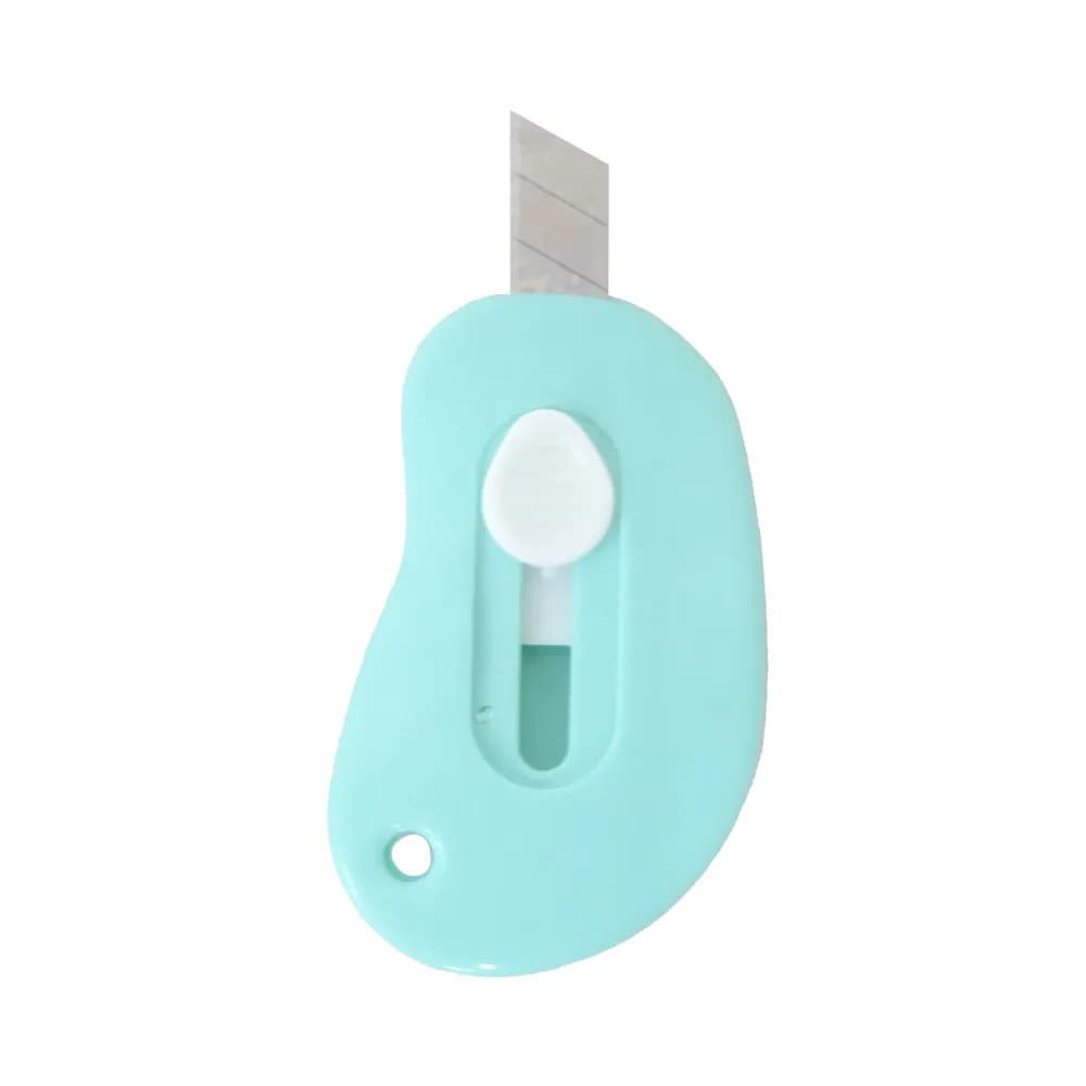 Mini Estilete Retrátil Chaveiro com Trava de Segurança Multi Uso