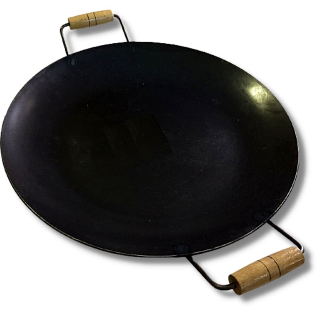 Tacho Disco De Arado C/ Tampa Porções Em Geral 43cm Puro Aço