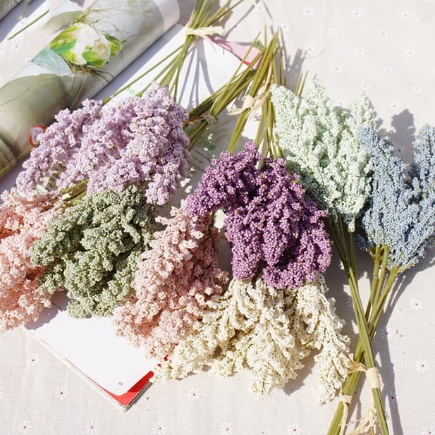 6 Peças Flor Artificial Decorações DIY Início Jardim