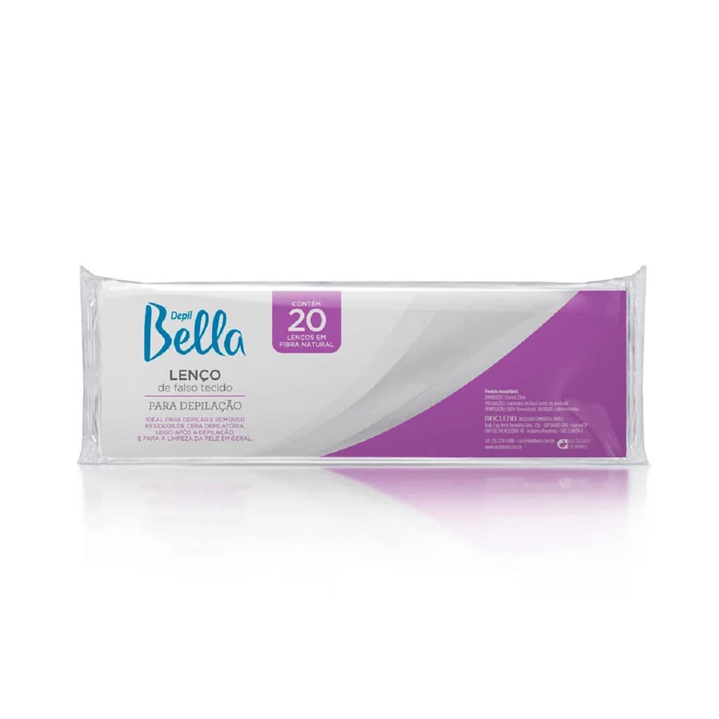 Lenço Depil Bella Gran Style Papel C/ 20 Unidades