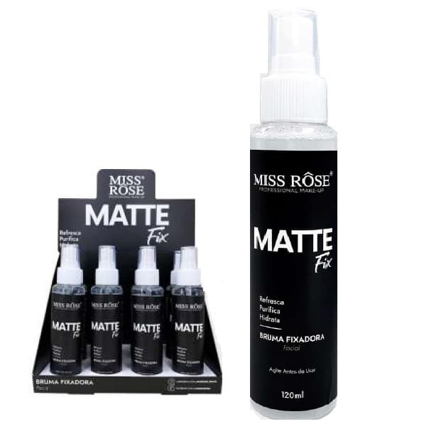 15 Bruma Fixadora Matte Fix Miss Rose Atacado Revenda