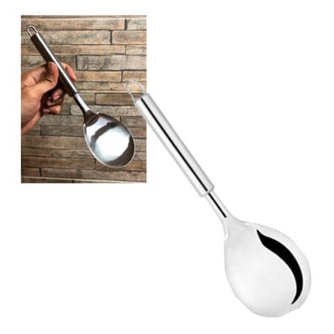 Colher de Arroz Grande 33cm Inox SQ - Linha D'Casa Utensílios de Cozinha Uso Geral