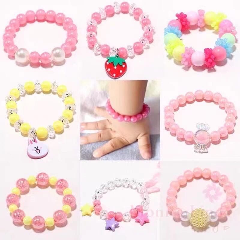 kit  3 Pulseiras  Para Criança Infantil Frutas Doces Coloridos Atacado moda Promação