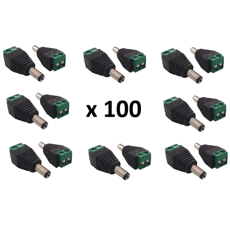 CONECTOR P4 BORNE MACHO - A9 KIT COM 100 UNIDADES, Conector usado para ligar a alimentação das câmeras. , É indicado para instalações organizadas e de fácil manutenção. Pode ser usado em conjunto com o Conector P4 Fêmea.