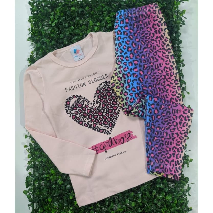 Kit 2 Conjuntos de Frio Infantil Menina Inverno Meia Estação