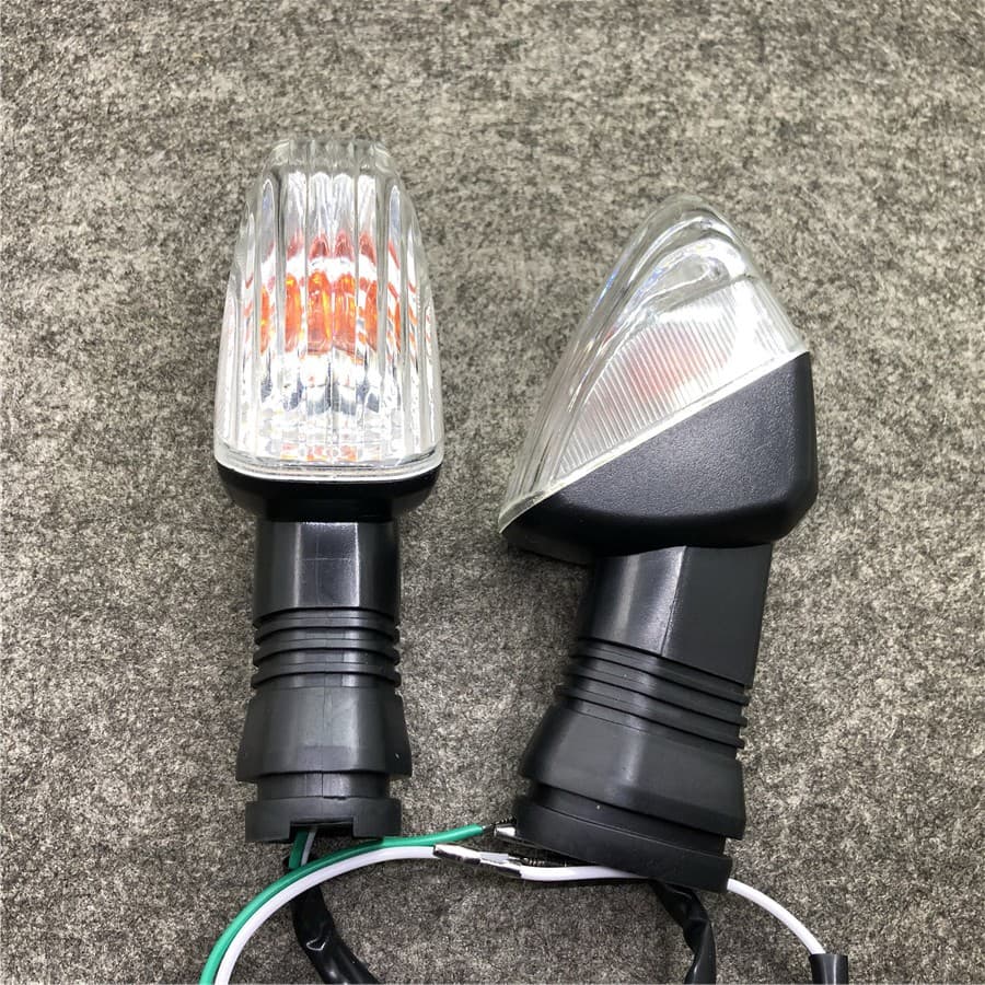 Para Kawasaki Ninja ZX-6R 1000 KLE 500/650 VERSYS Z750S KLR 650 2 Pçs Luz De Sinal Volta Da Motocicleta Indicador Trasei