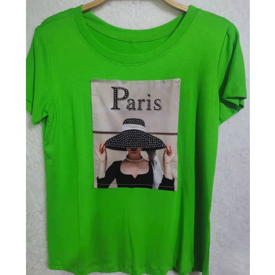 Blusa Feminina Viscolycra Manga Curta Cor Lisa Moda Básica