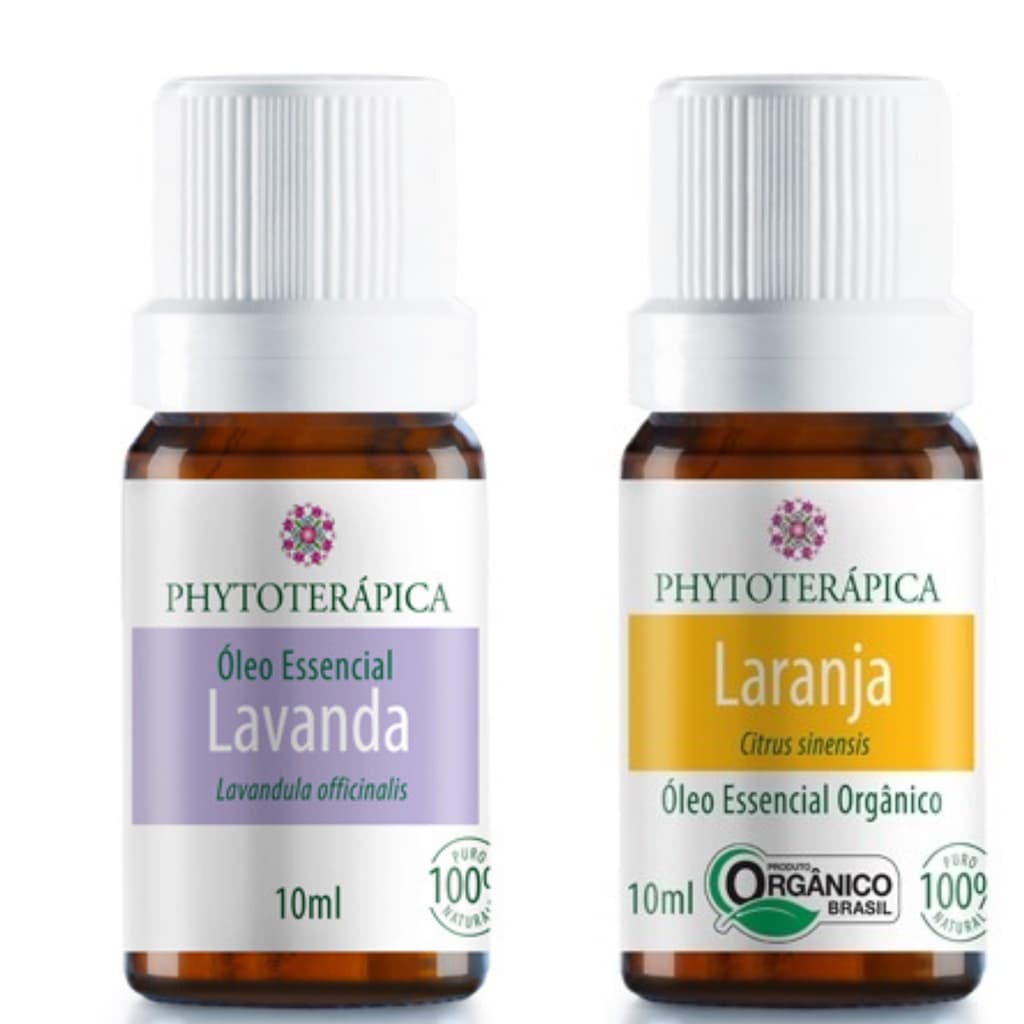 Kit Óleo Essencial Lavanda E Laranja Phytoterapica Natural