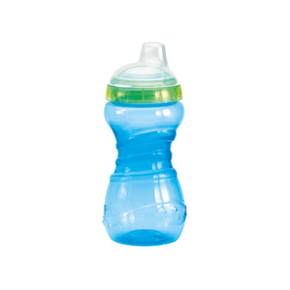 Copo Treinamento Antivazamento Bico Silicone Azul 330ml