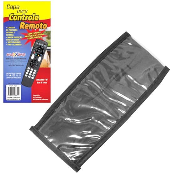 Capa Para Controle Remoto Media 19X8CM