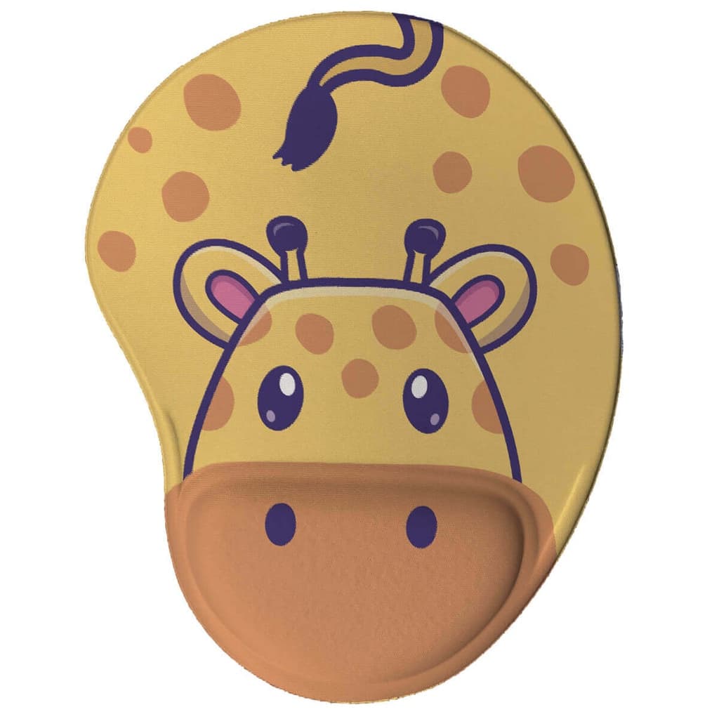Mouse pad Divertido Ergonômico Girafa Kawaii Escritório Geek