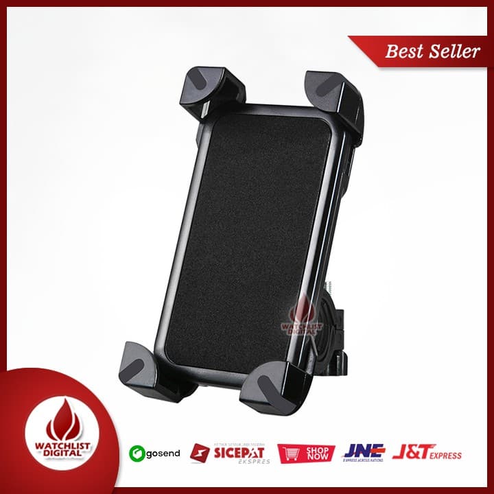 Suporte Bicicleta Smartphone Rockbros Rotação 360 Graus - Preto