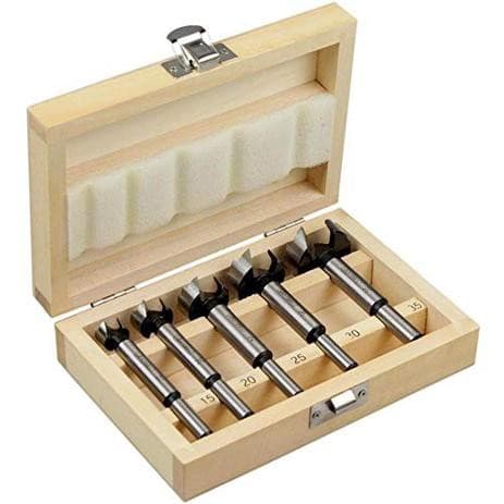 Kit Jogo Brocas Fresas Tipo Forstner Para Madeira 5 Peças