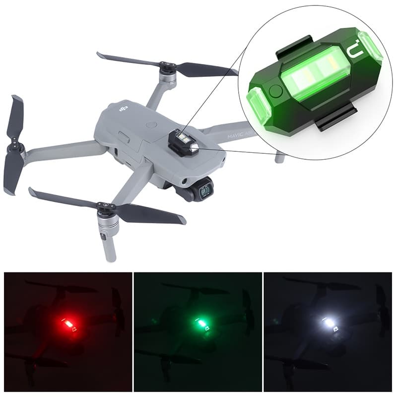 Drone Universal LED Anti-Colisão Claro De Aviso Para DJI Marvic 2 Mini Pro/Acessórios De Iluminação Strobe Recarregável Noturna