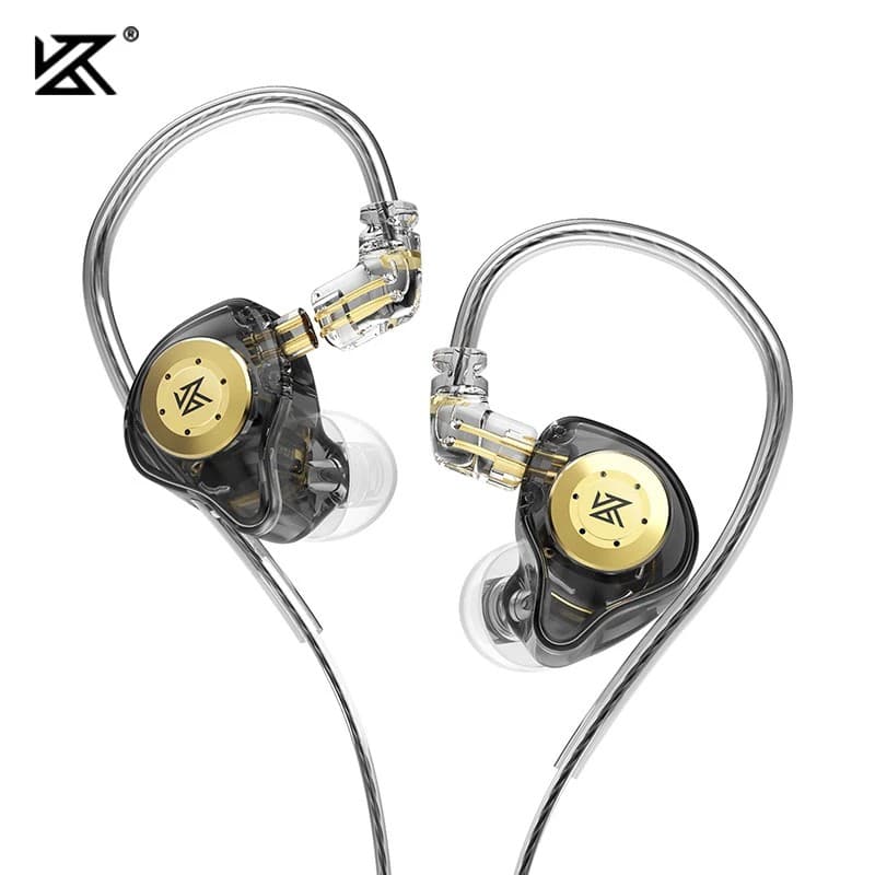 Fones de ouvido KZ EDX Pro HIFI Bass Earbuds In Ear Monitor Headphones Sport com cancelamento de ruído Novidade!