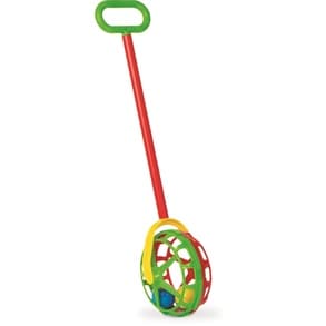 Brinquedo Gira Gira Empurrar Bebê Roda Mágica com Haste 62cm Brinquedo Educativo Infantil Interativo