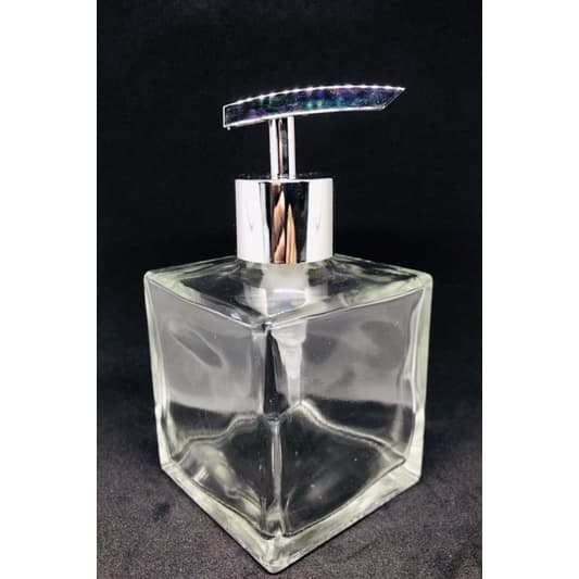 Saboneteira  Frasco De Vidro Cubo Para Sabonete Líquido Creme saboneteira Transparente Álcool em Gel
