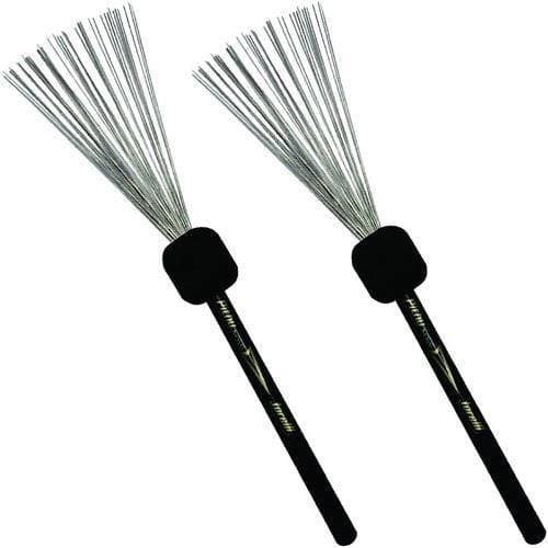 Kit 2 Vassourinhas Fio Aço Para Cajon Retrátil Pithy Torelli