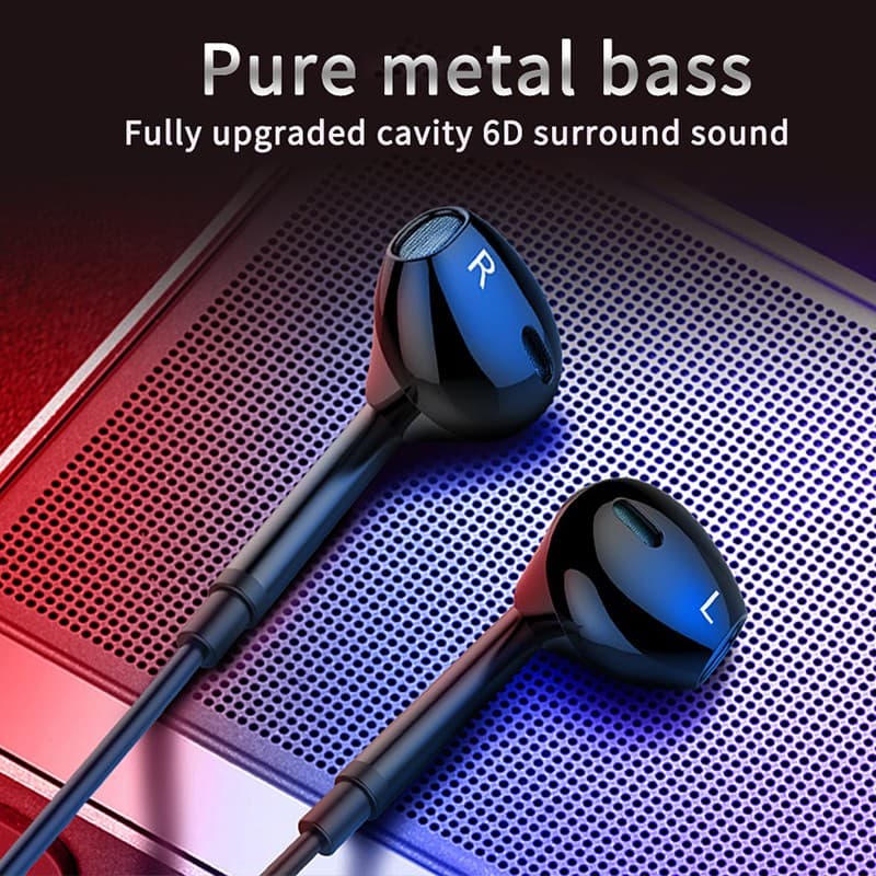 SPRISE M15/M16 Fones De Ouvido Com Cancelamento De Ruído Originais Fio Microfone Estéreo Baixo Fone Intra-Auricular