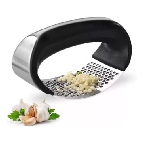 Espremedor Amassador Triturador De Alho Inox Manual Cozinha Garlic Press