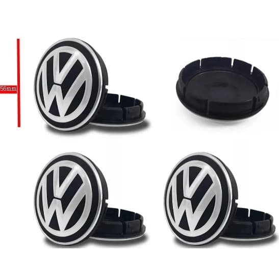 Calotinha Tampa Miolo De Roda VW Gol G6, Fox, Polo, Voyage G6 medida interno 52,0mm Emblema Zk300 Roda Original Big Roda