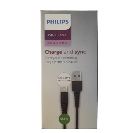 Cabo Carregador e Dados Micro USB V8 Philips Celular Android