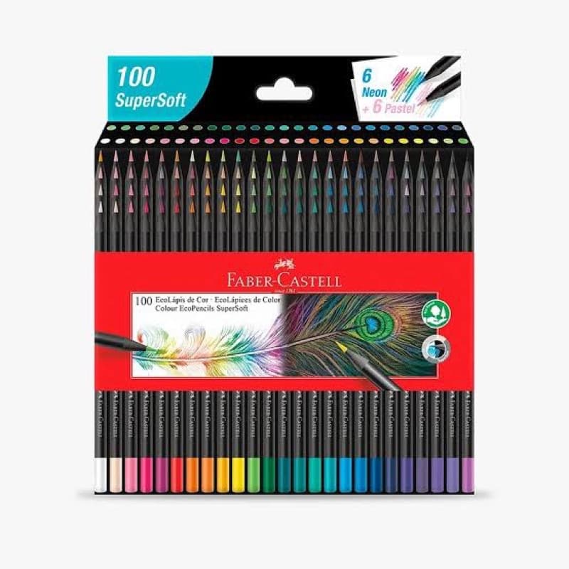 Lápis de cor Supersoft 100 cores